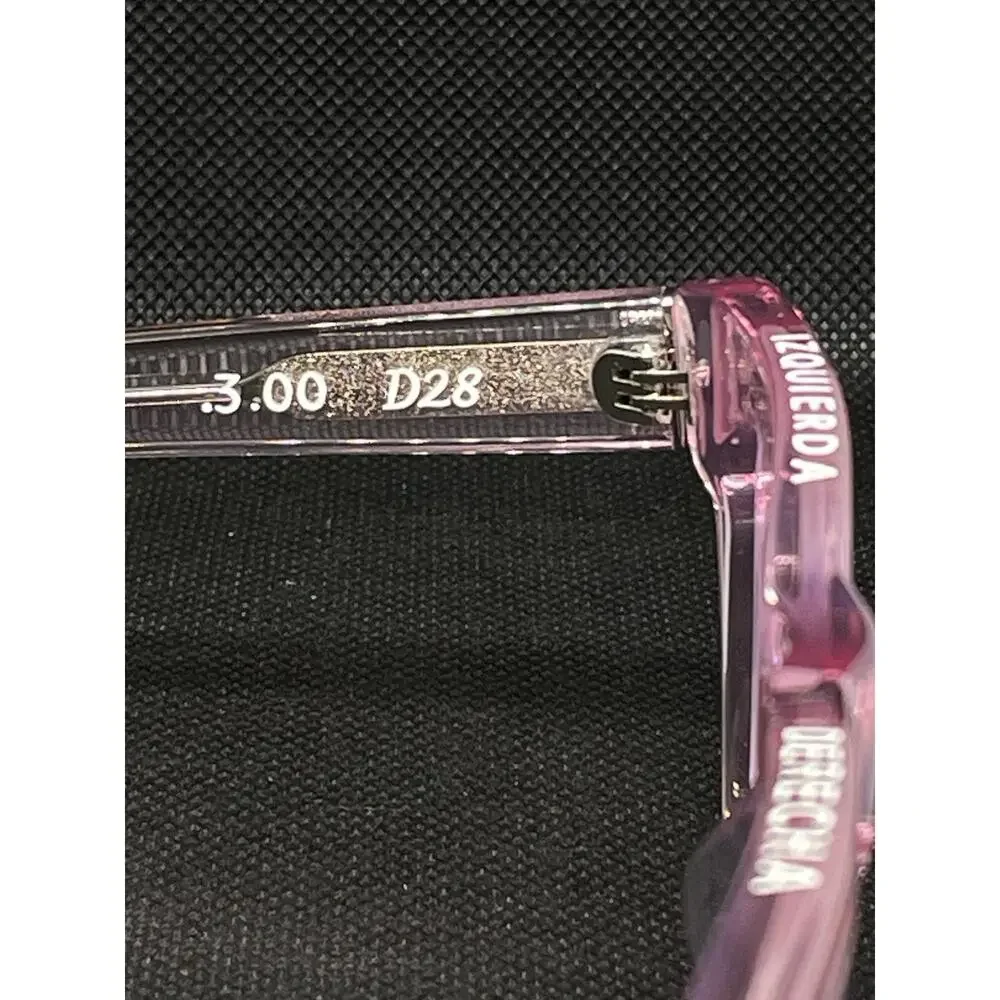 Caddis Progressive Zone D28 Readers 3.00 in Polished Clear Pink